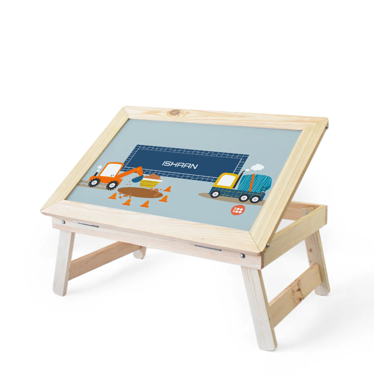 Personalised Let's Build Foldable Study Table for Kids - image 1