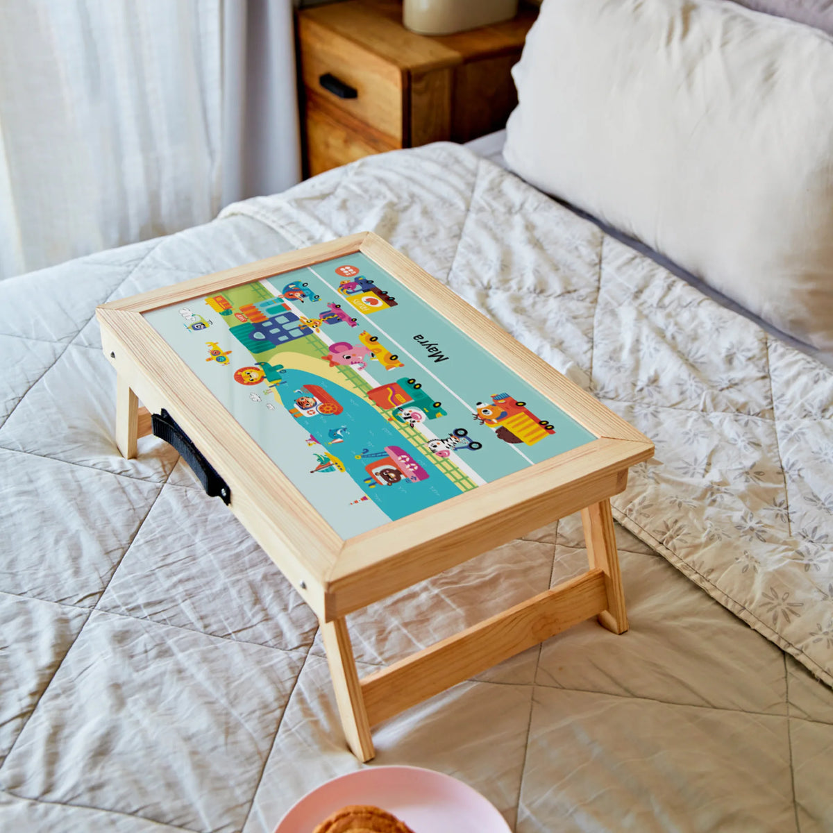 Personalised Let's Travel Foldable Study Table for Kids - image 3
