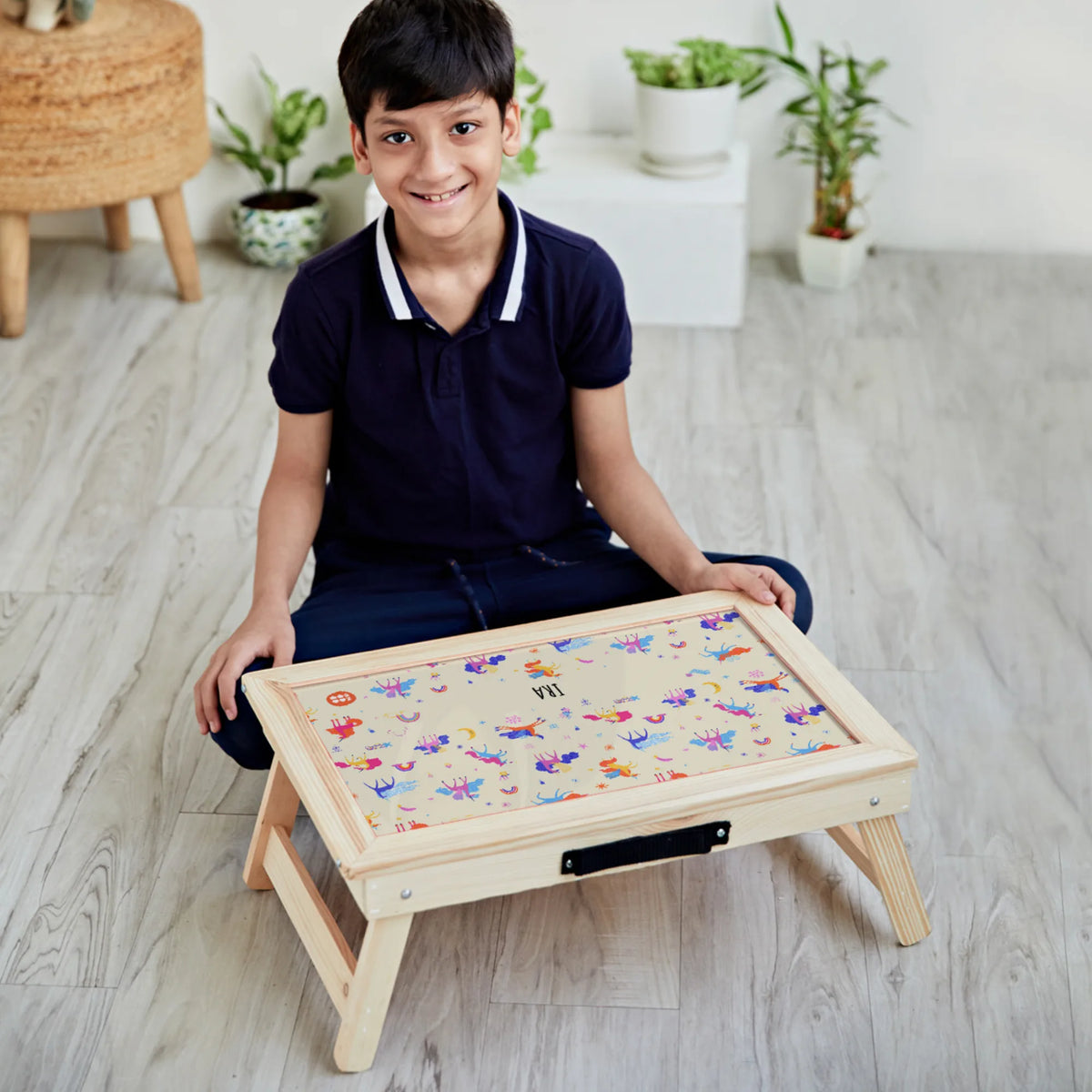 Personalised Magical Unicorn Foldable Study Table for Kids - image 2