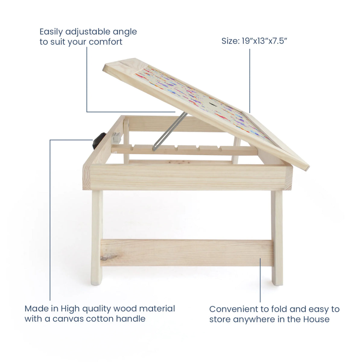 Personalised Magical Unicorn Foldable Study Table for Kids - image 4