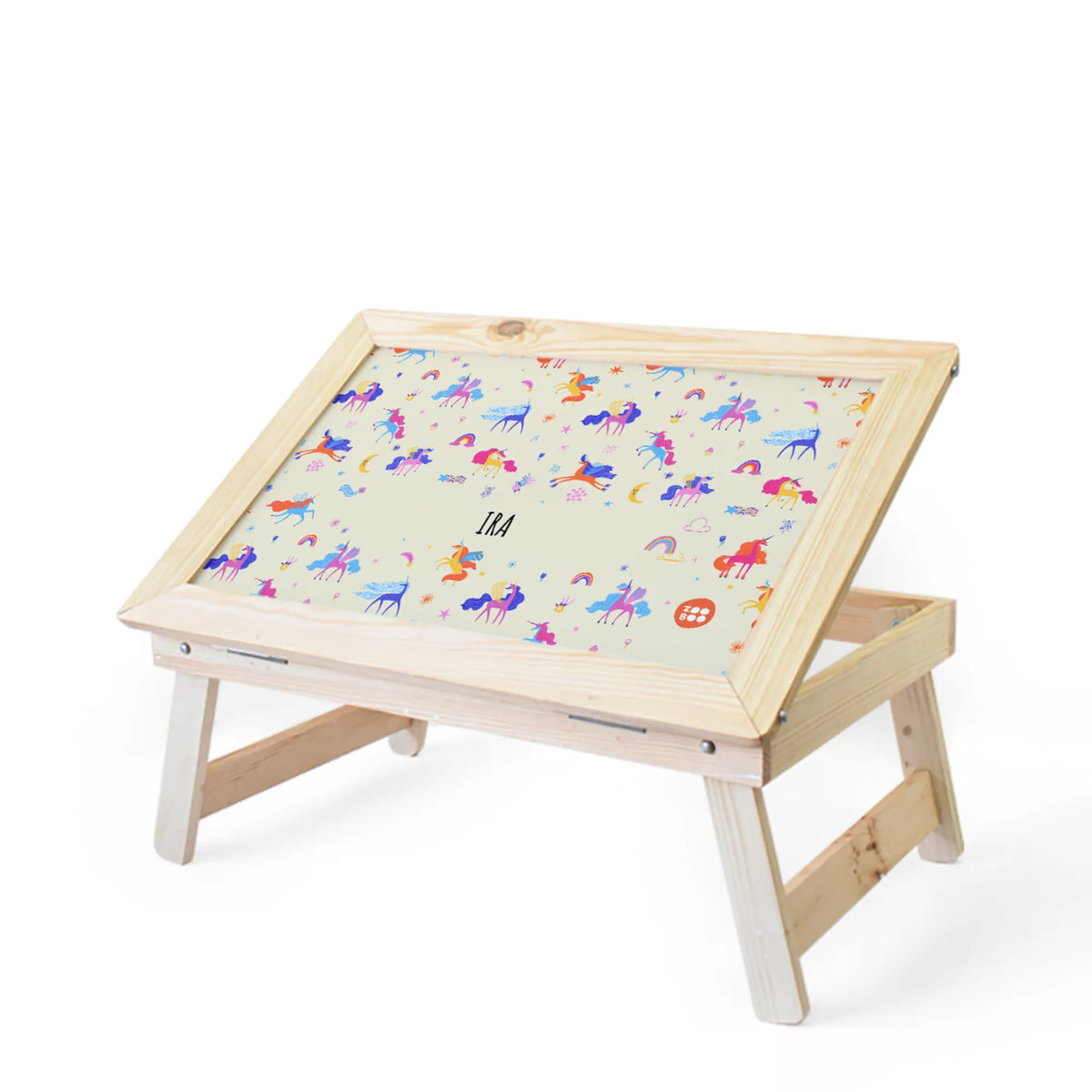 Personalised Magical Unicorn Foldable Study Table for Kids - image 1
