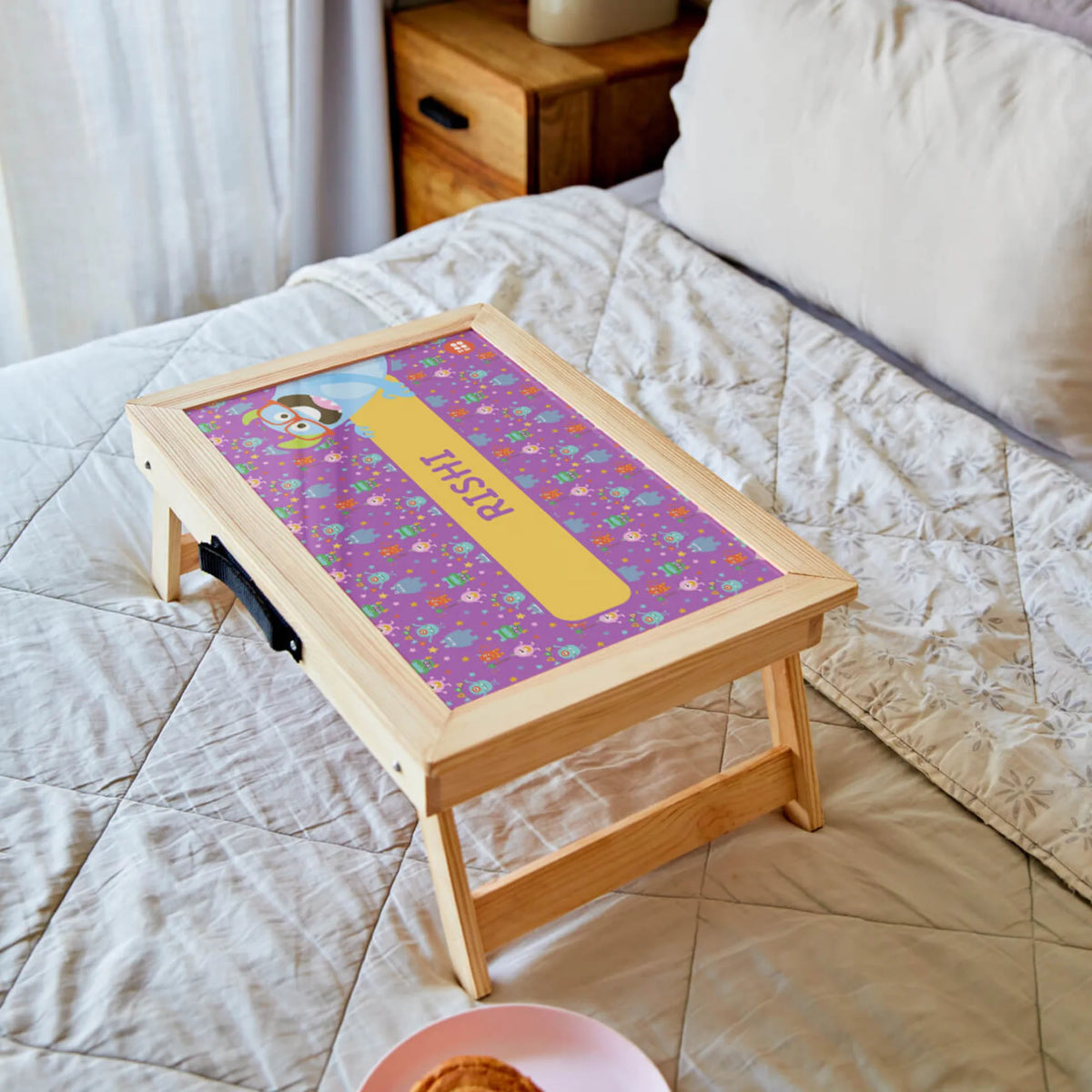 Personalised Monster Party Foldable Study Table for Kids - image 3