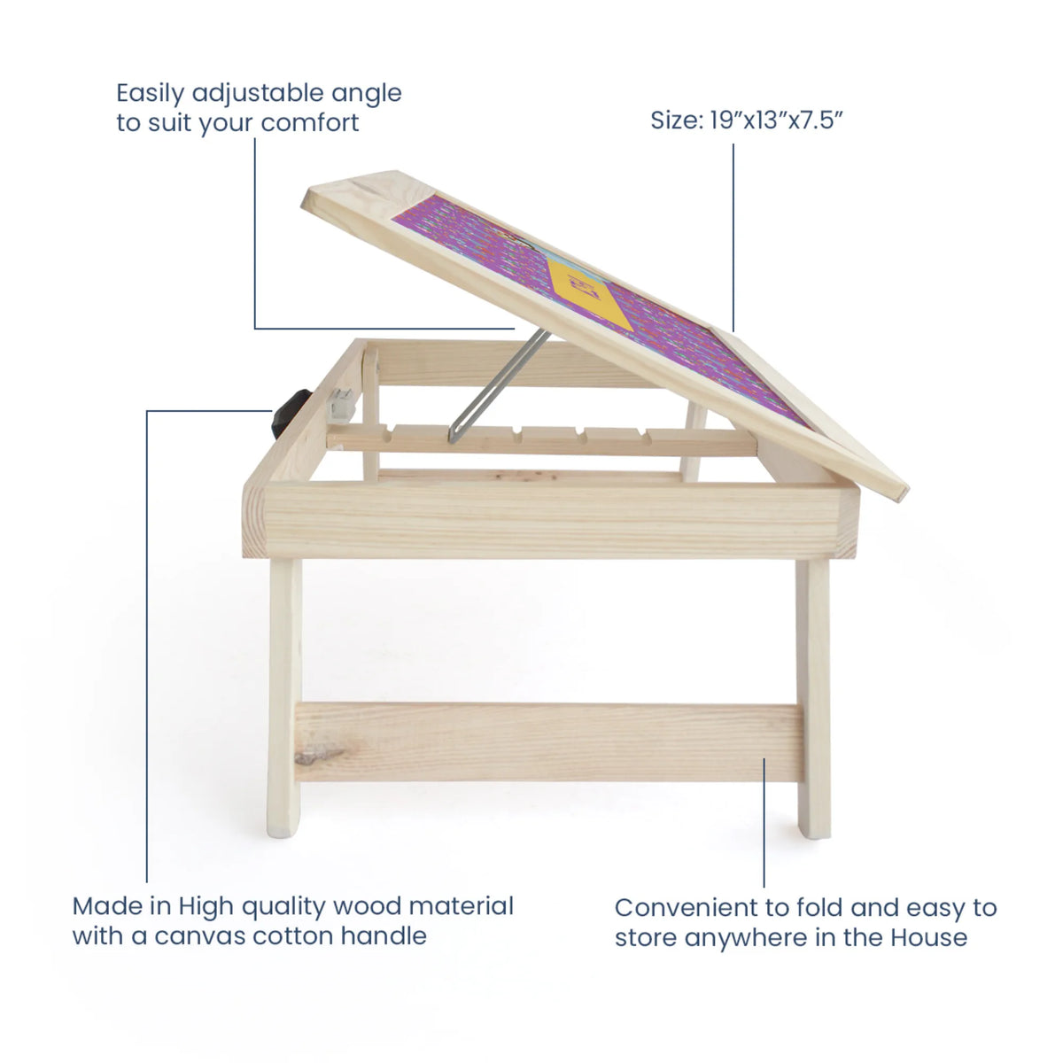Personalised Monster Party Foldable Study Table for Kids - image 4