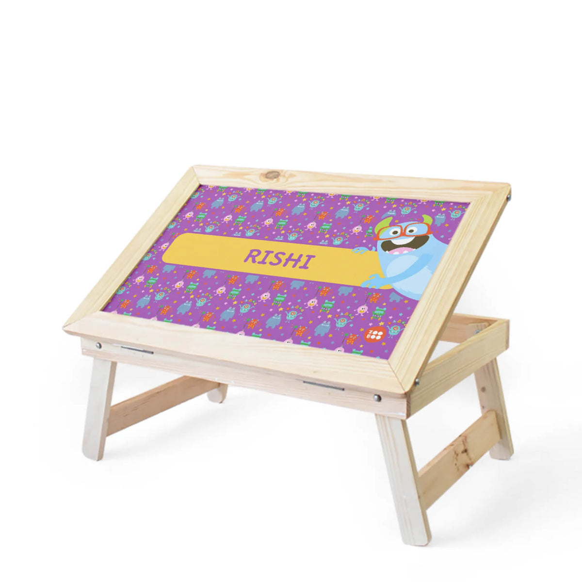 Personalised Monster Party Foldable Study Table for Kids - image 1