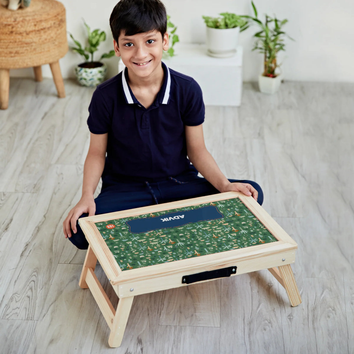 Personalised Nature & I Foldable Study Table for Kids - image 2