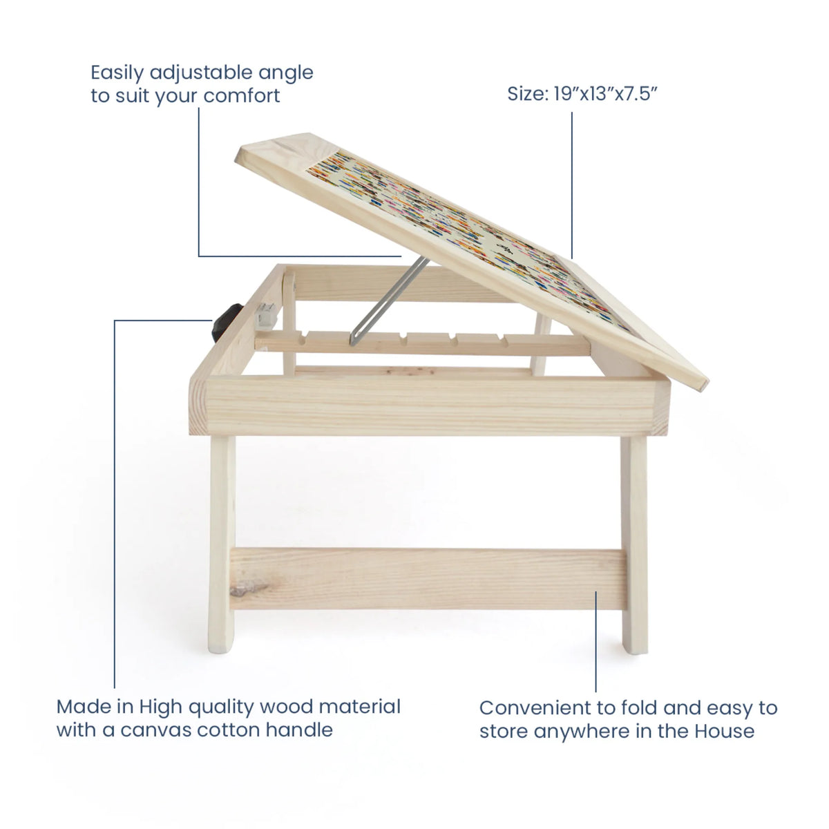 Personalised Paw Party Foldable Study Table for Kids - image 4