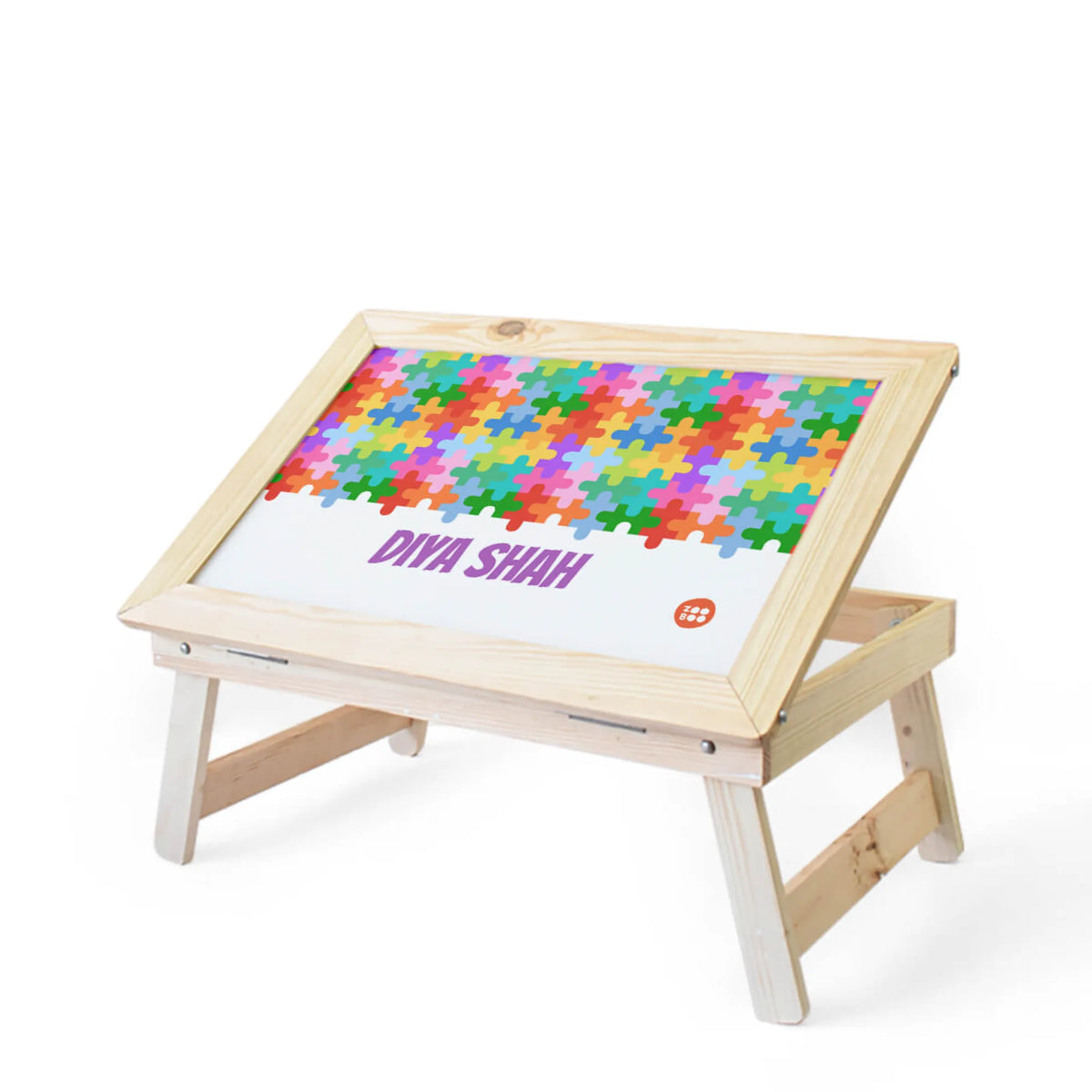 Personalised Puzzle Pop Foldable Study Table for Kids - image 1