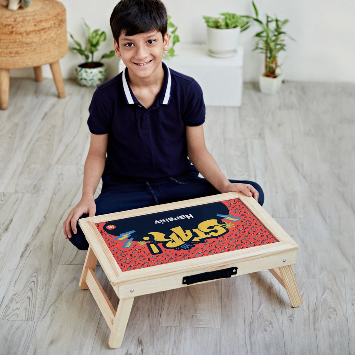 Personalised Rising Stars Foldable Study Table for Kids - image 2