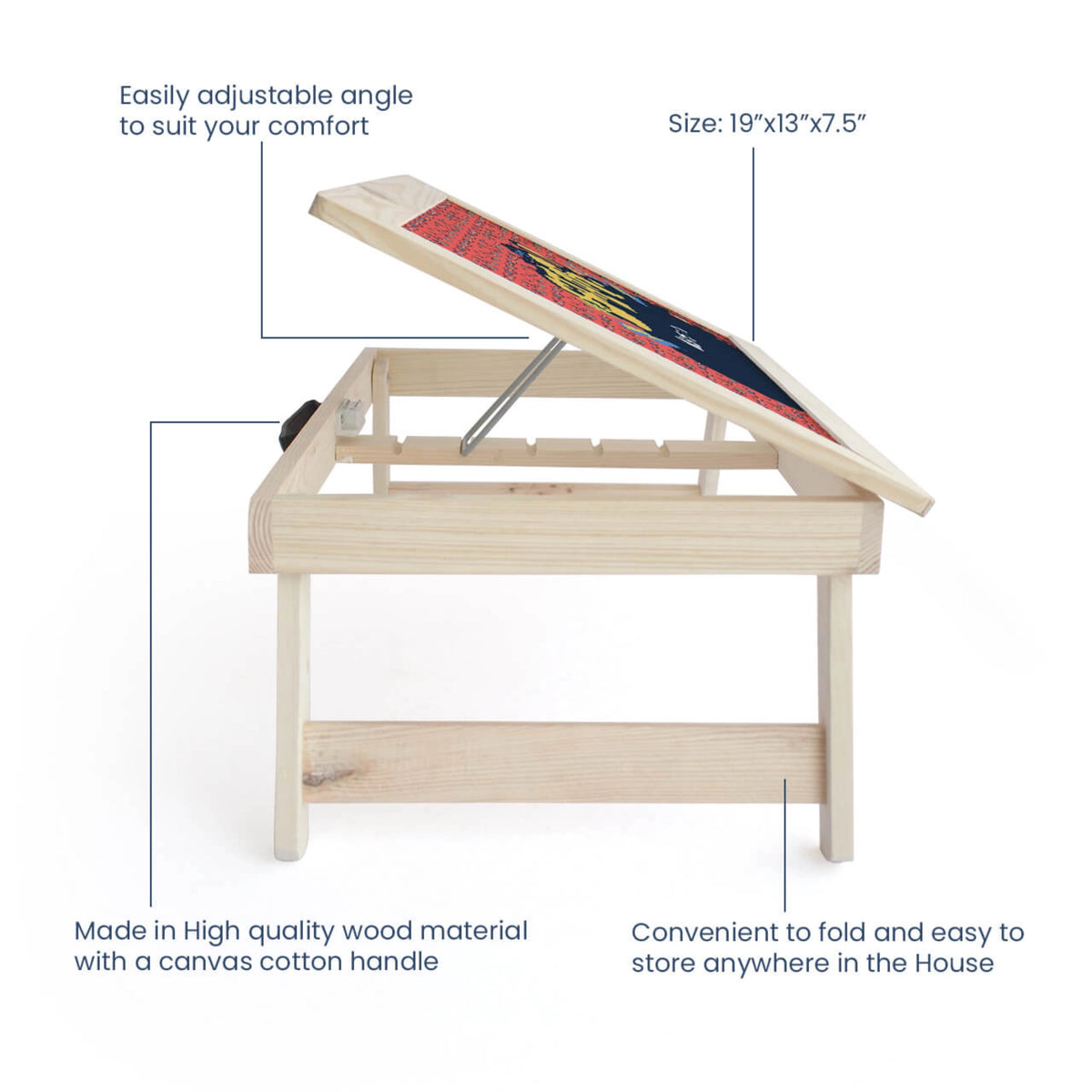 Personalised Rising Stars Foldable Study Table for Kids - image 4