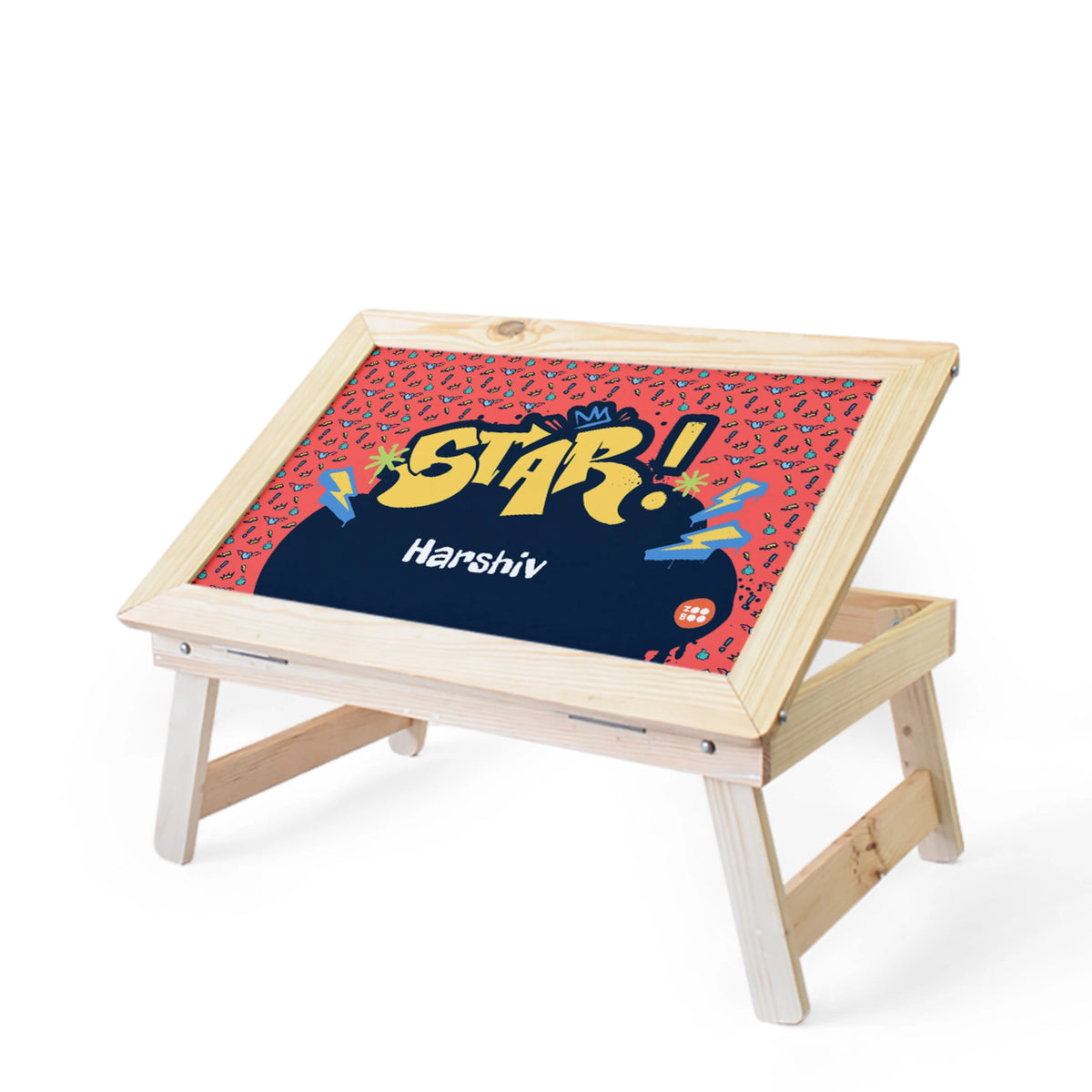 Personalised Rising Stars Foldable Study Table for Kids - image 1