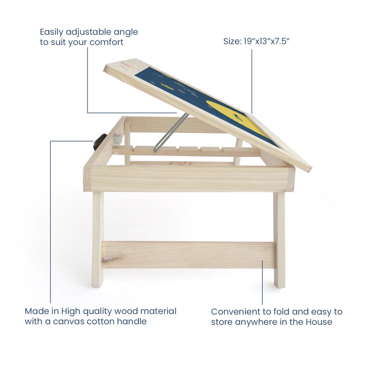 Personalised Space Explorer Foldable Study Table for Kids - image 4