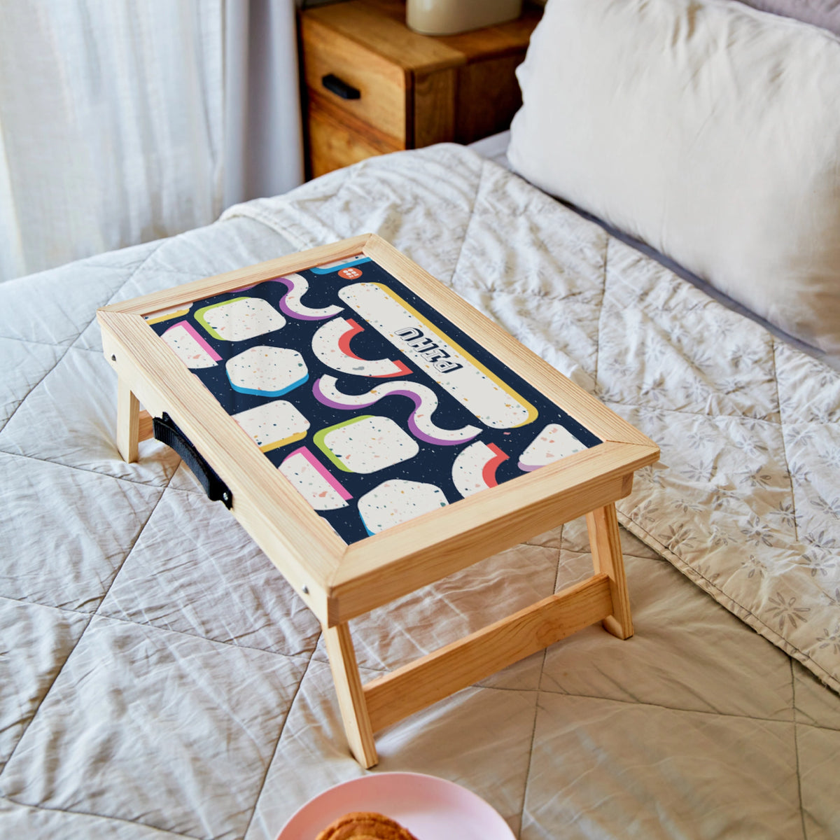 Personalised Terrazzo Pop Foldable Study Table for Kids - image 3