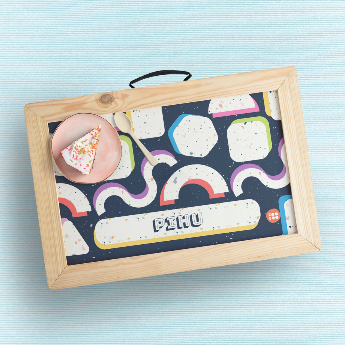 Personalised Terrazzo Pop Foldable Study Table for Kids - image 5
