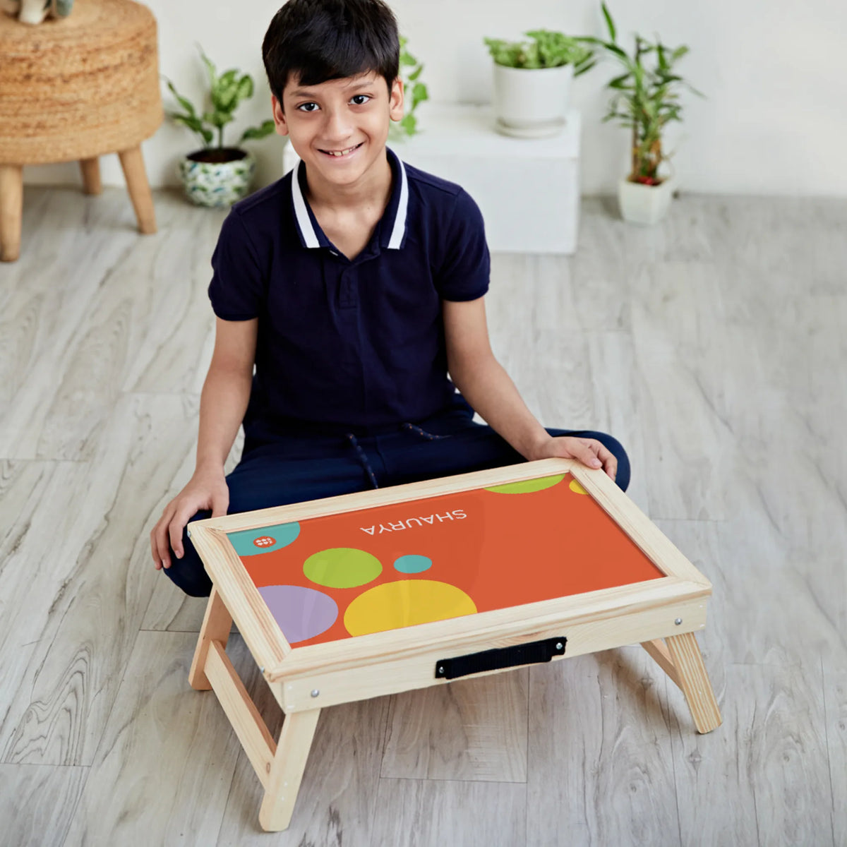 Personalised Zooboo Kids Foldable Study Table for Kids - image 2