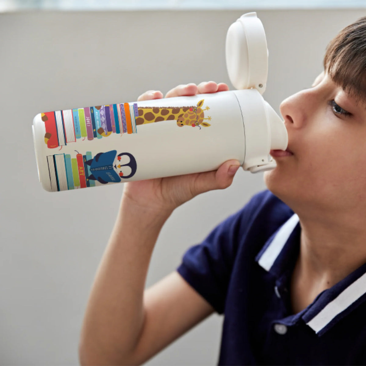 Personalised Animal Library Water Bottle for Kids - image 2