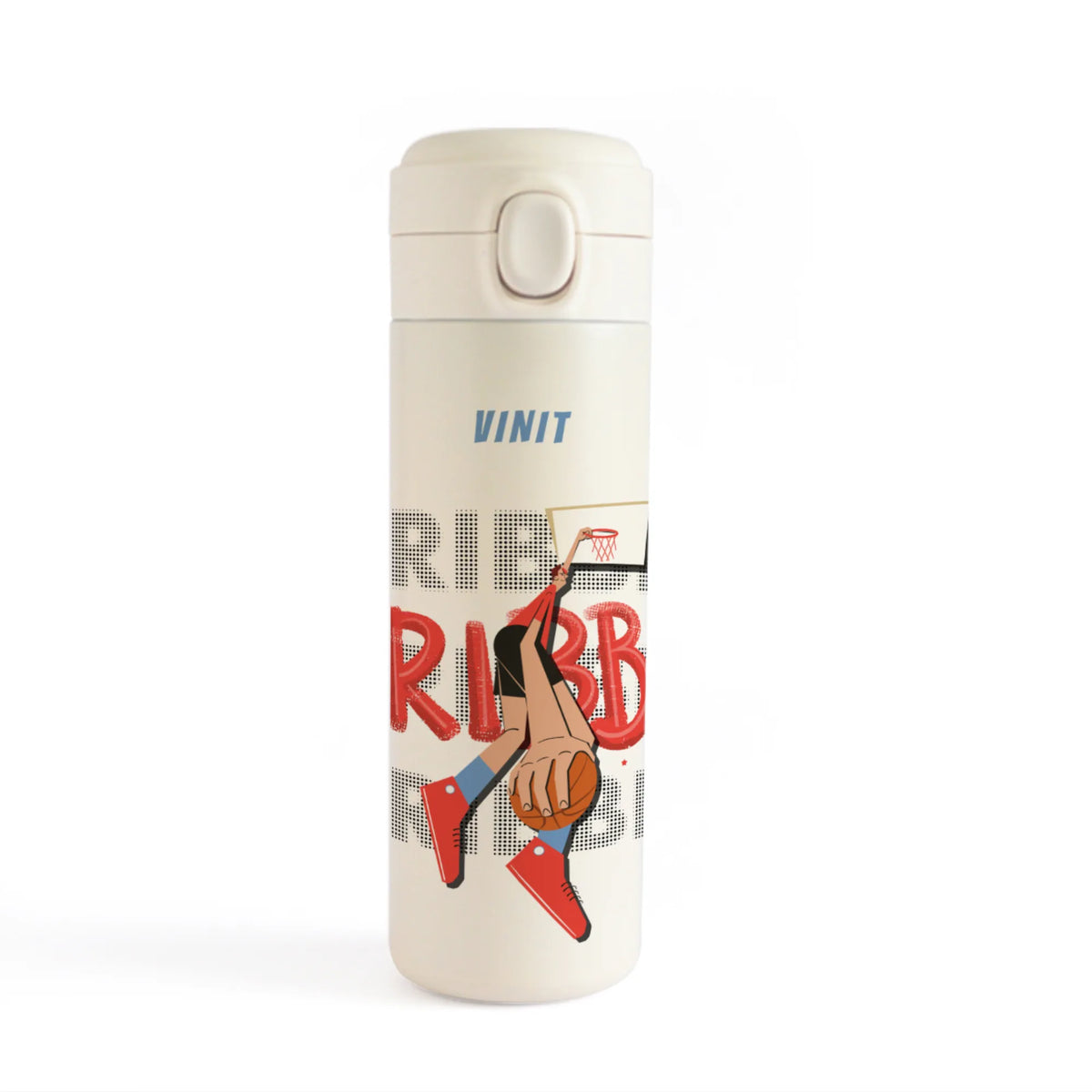 Personalised Basketball Fever Boy Water Bottle for Kids - image 1
