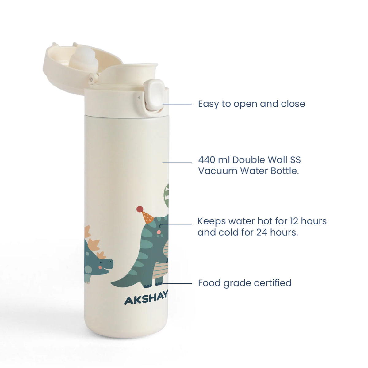 Personalised Dino Party Water Bottle for Kids - image 4