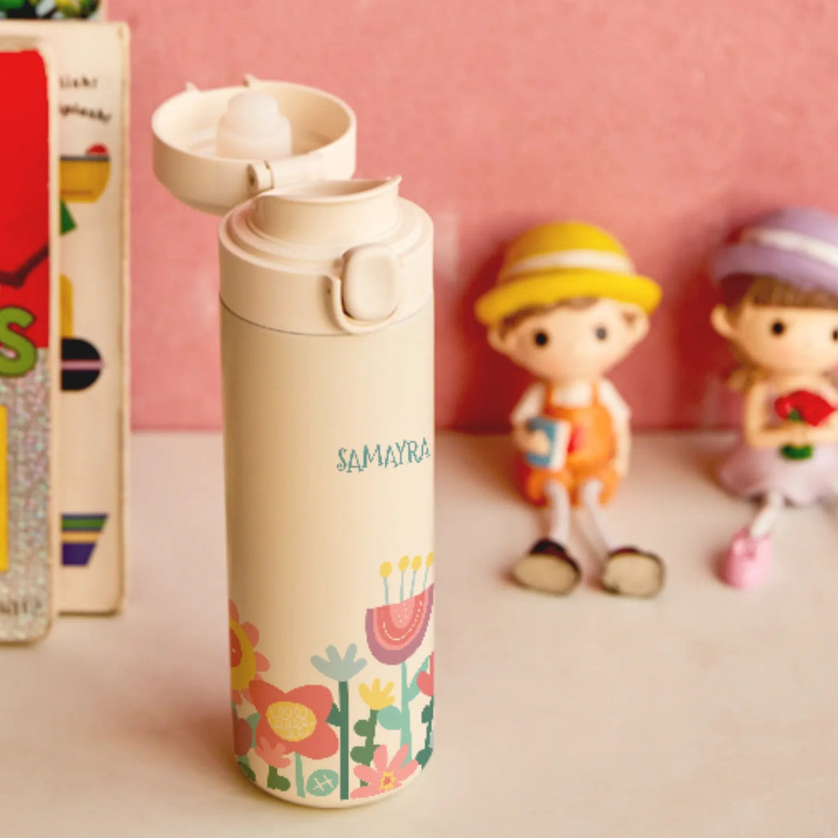 Personalised Flower Power Water Bottle for Kids - image 3