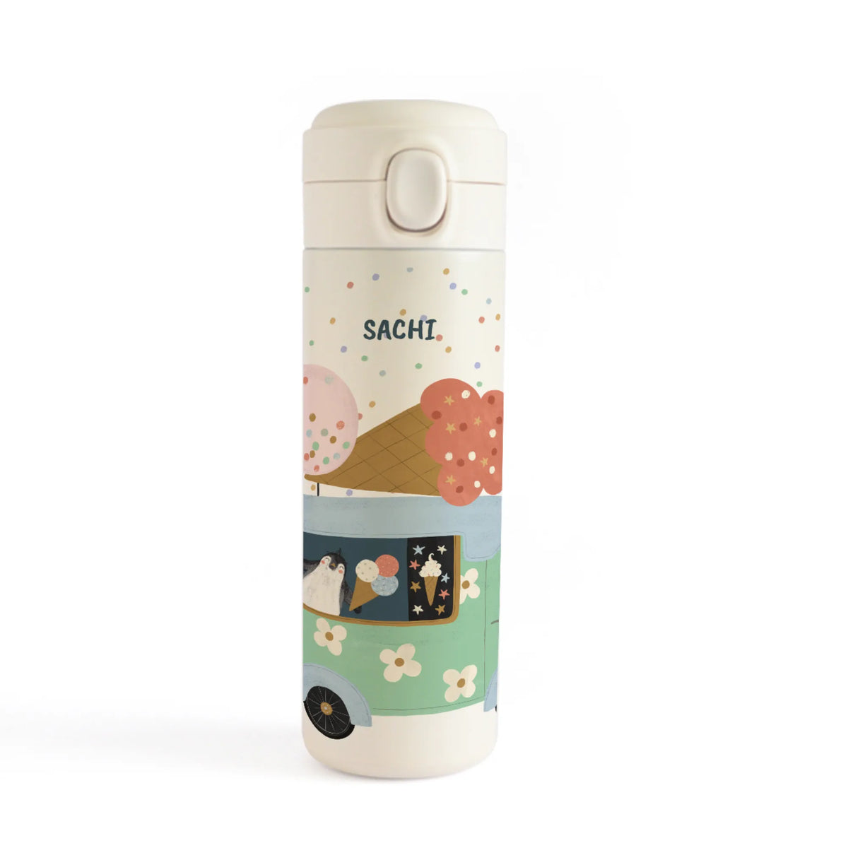 Personalised Ice Cream Fun Water Bottle for Kids - image 1