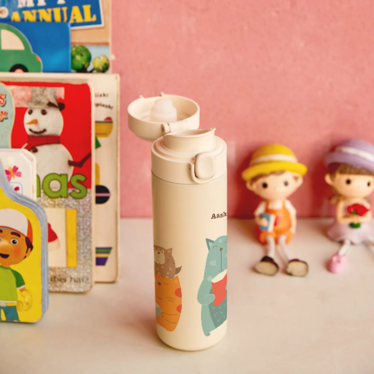 Personalised Kitty Cat Water Bottle for Kids - image 3