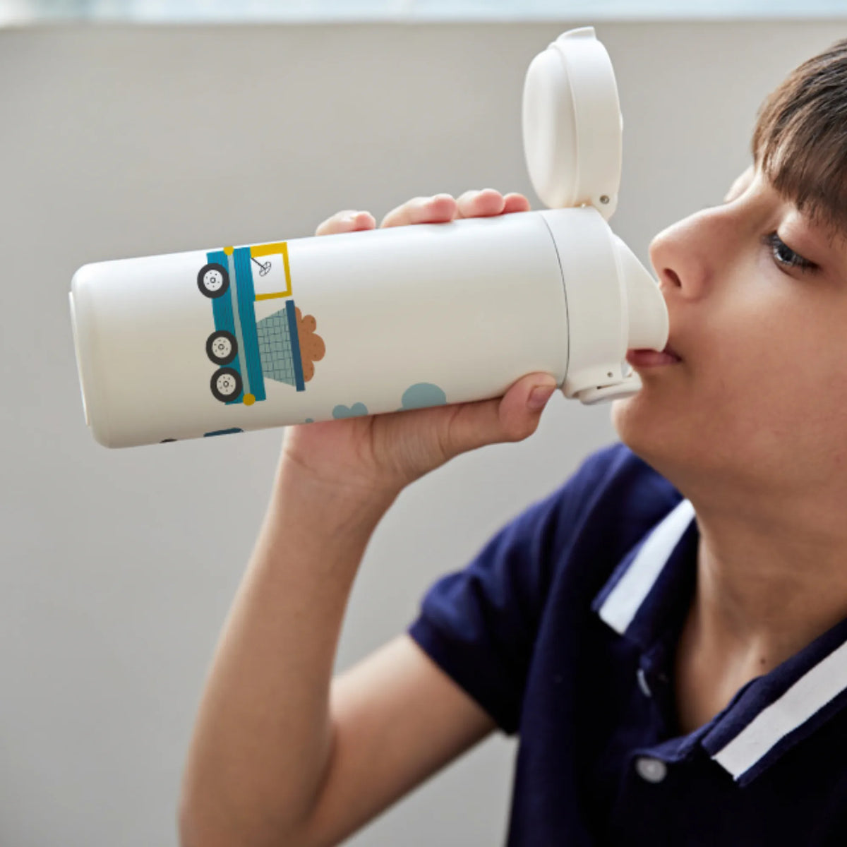 Personalised Let's Build Water Bottle for Kids - image 2