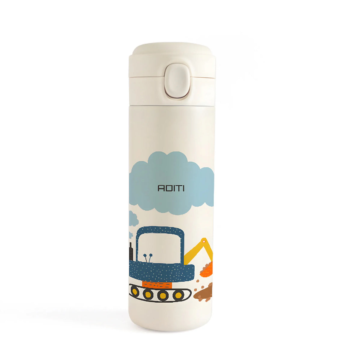 Personalised Let's Build Water Bottle for Kids - image 1