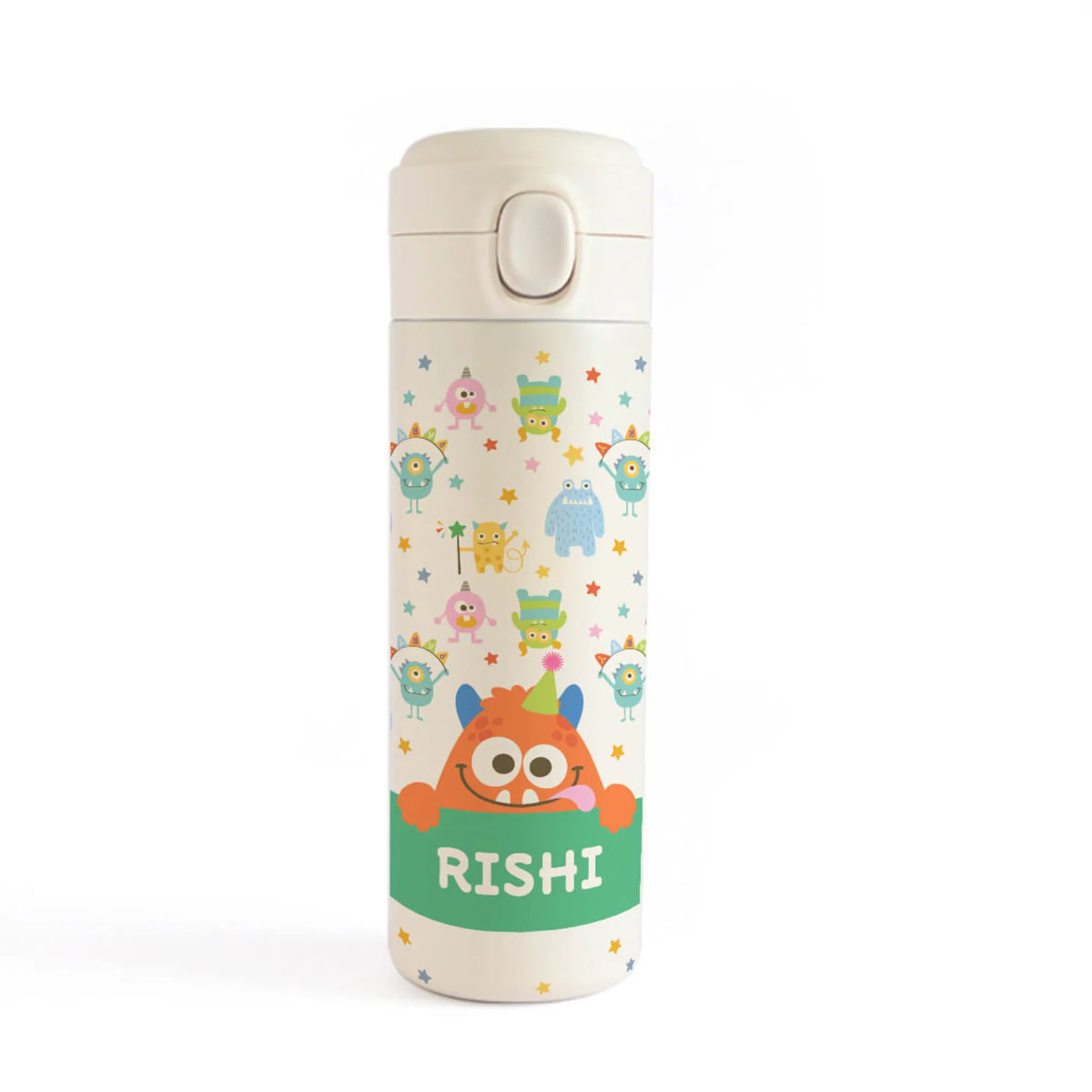 Personalised Monster Party Water Bottle for Kids - image 1