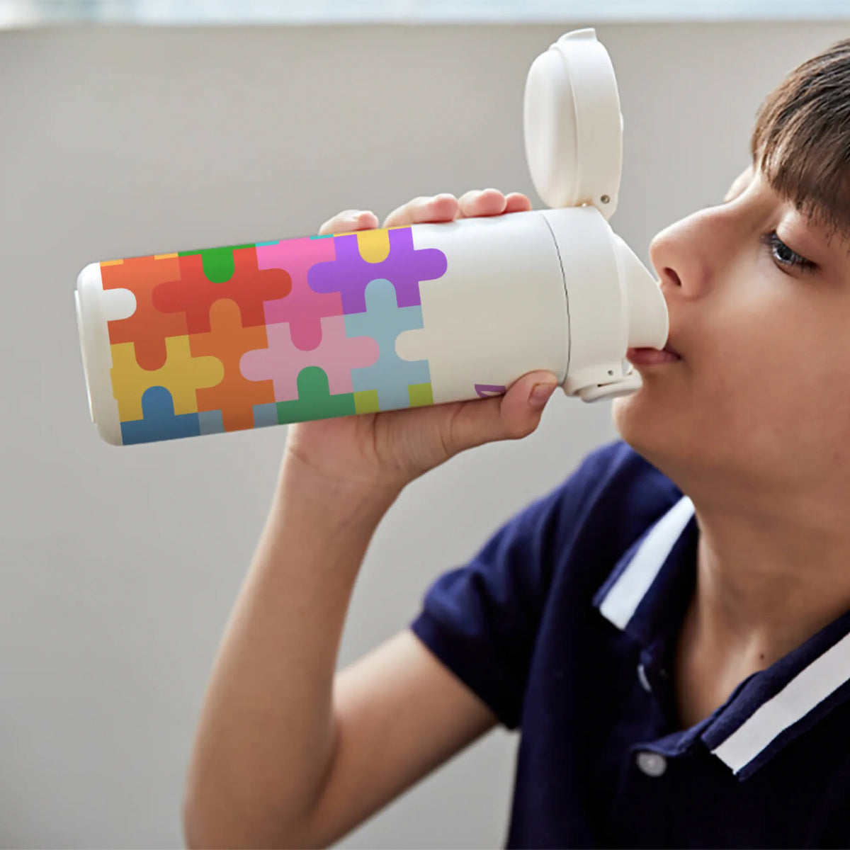 Personalised Puzzle Pop Water Bottle for Kids - image 2