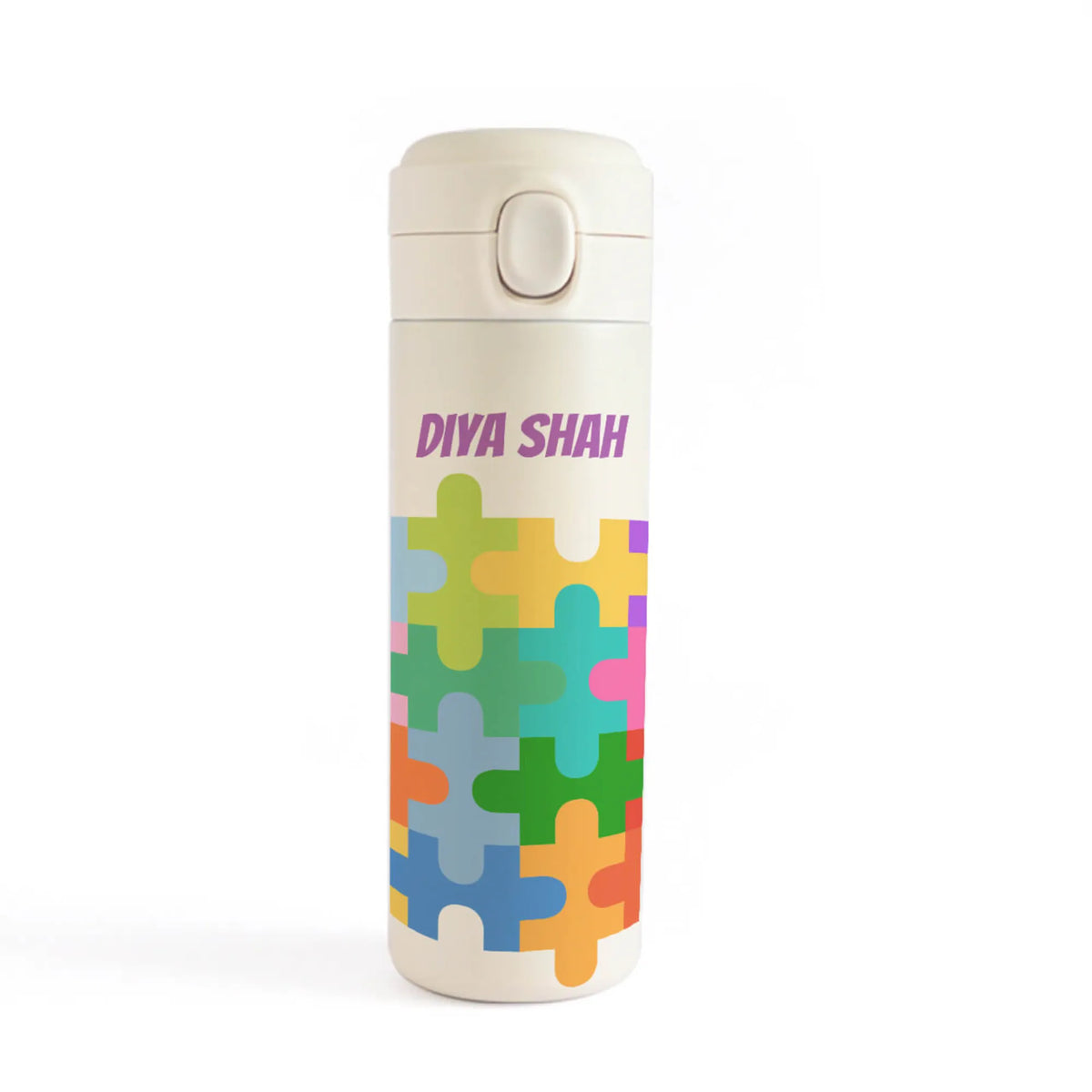 Personalised Puzzle Pop Water Bottle for Kids - image 1