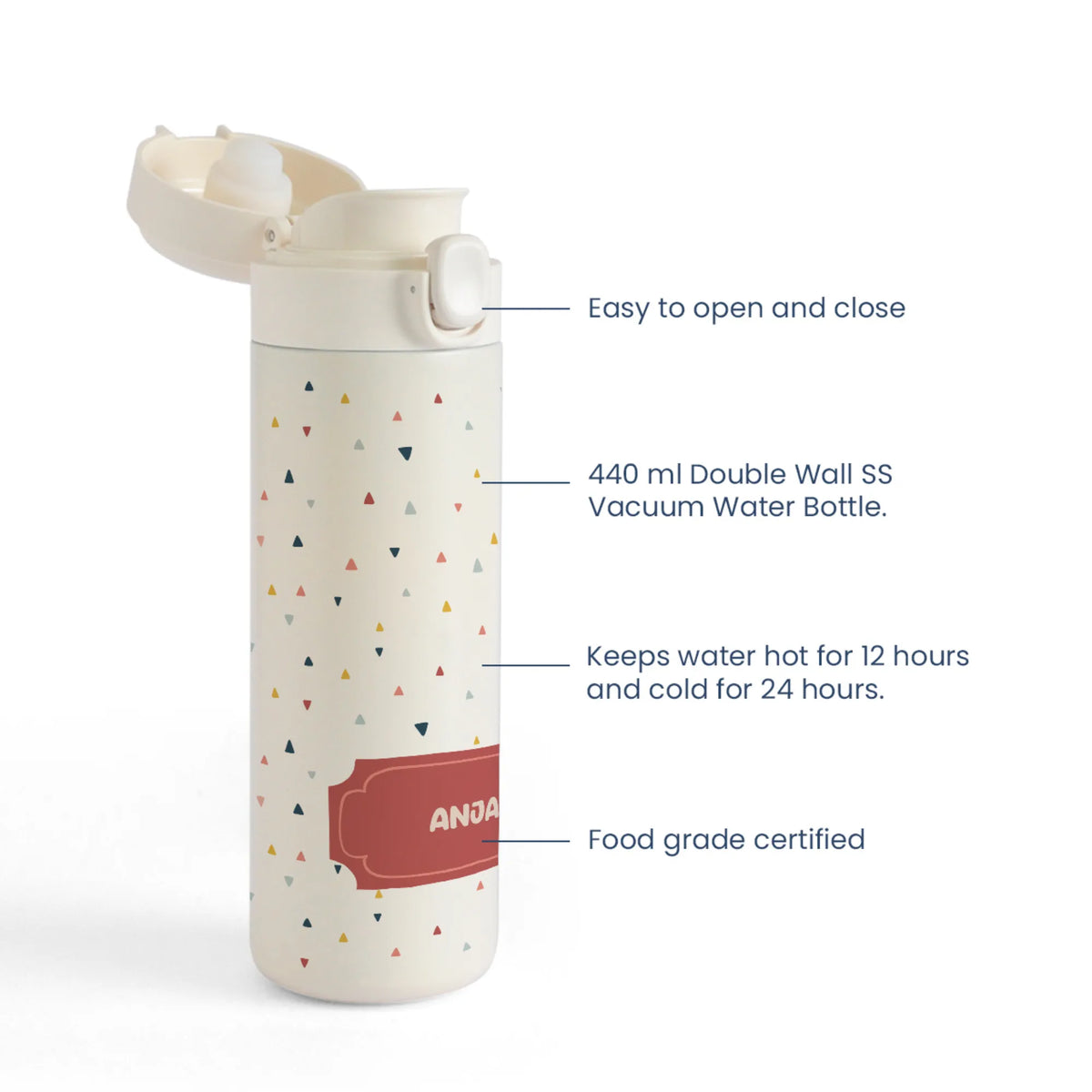 Personalised Triangle Tango Water Bottle for Kids - image 4