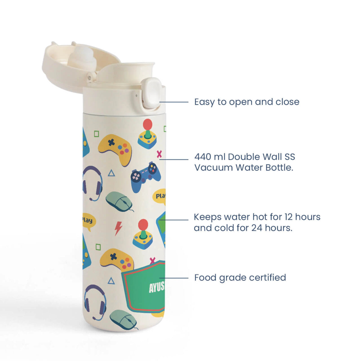 Personalised Video Game Water Bottle for Kids - image 4