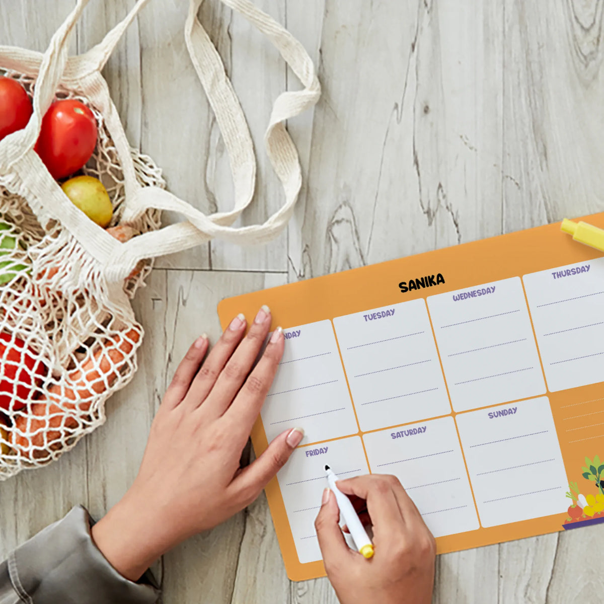 Personalised Animal Library Weekly Planner for Kids - image 3