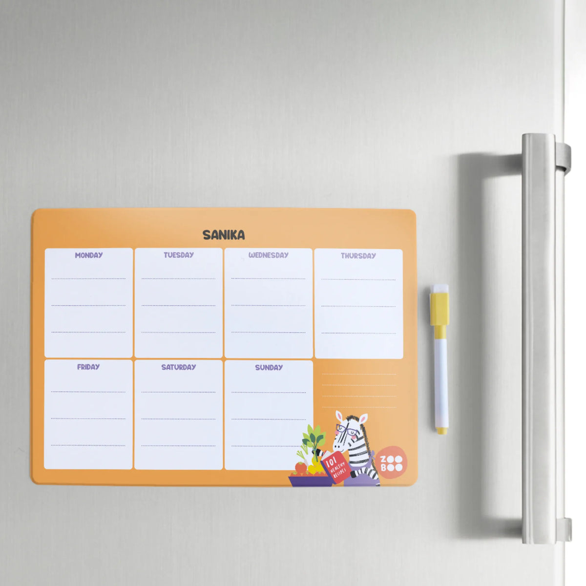 Personalised Animal Library Weekly Planner for Kids - image 4