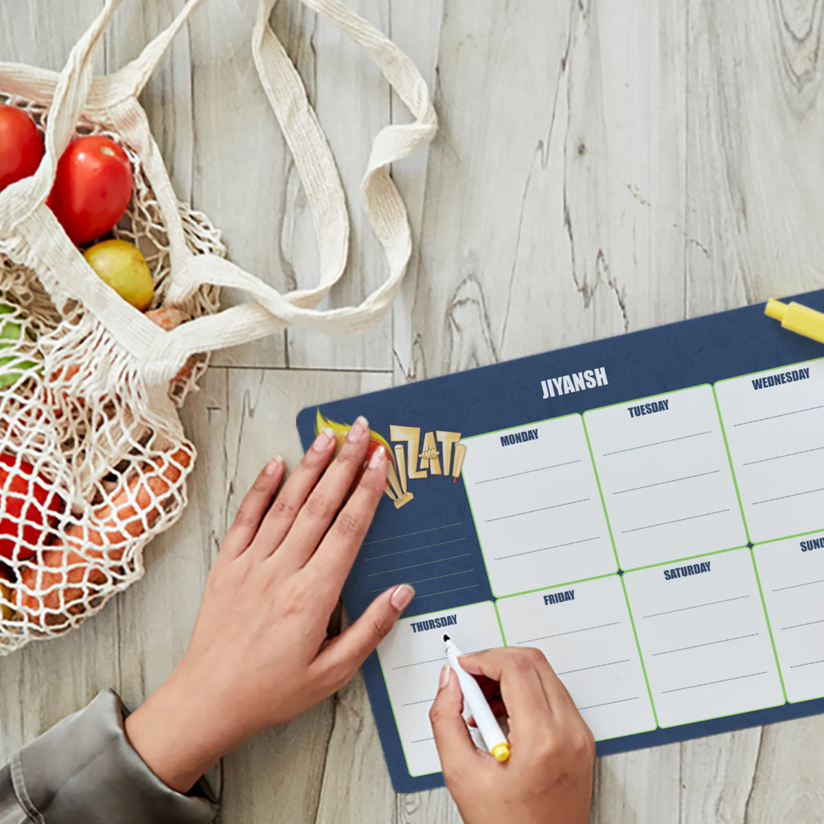 Personalised Cricket Buzz Weekly Planner for Kids - image 3
