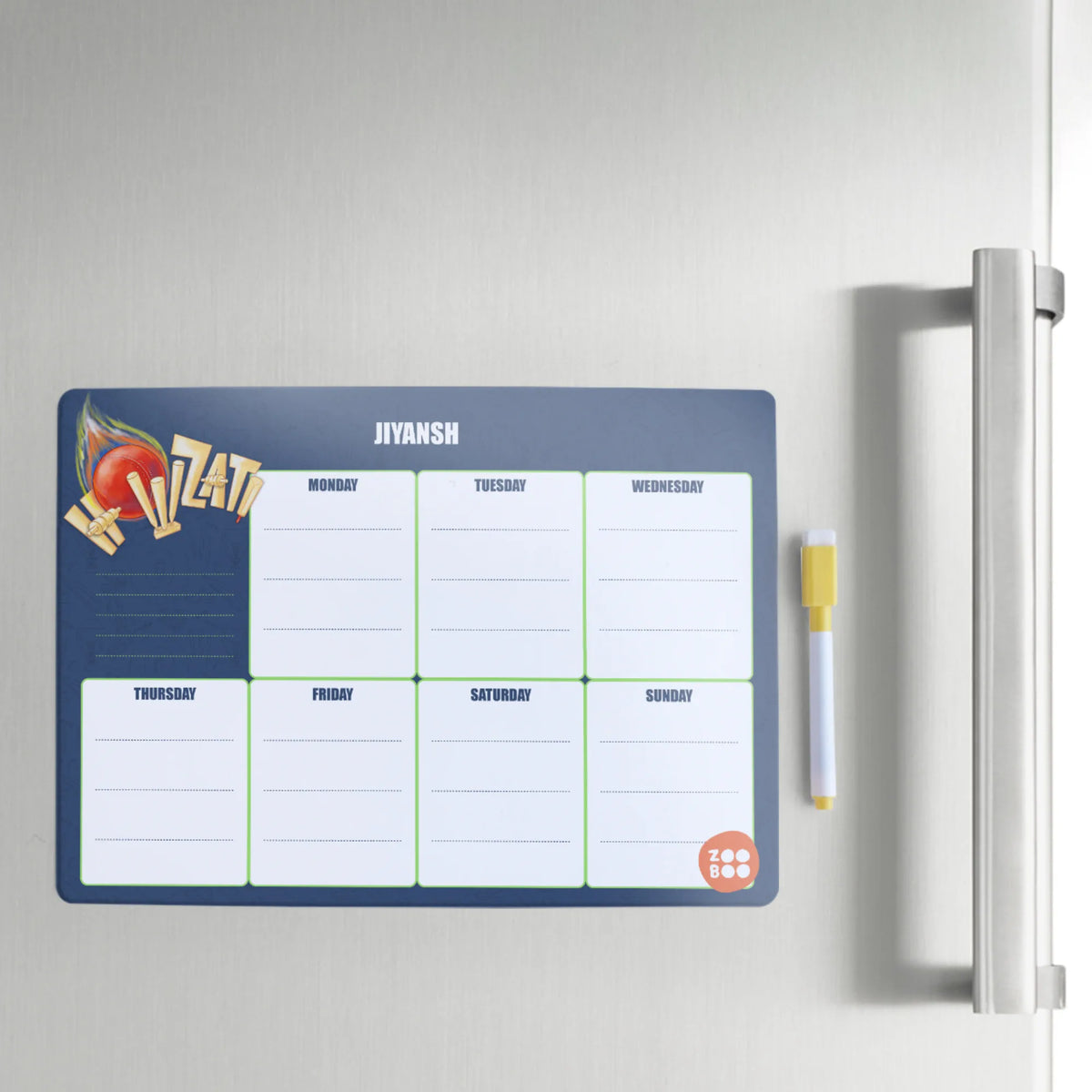 Personalised Cricket Buzz Weekly Planner for Kids - image 4