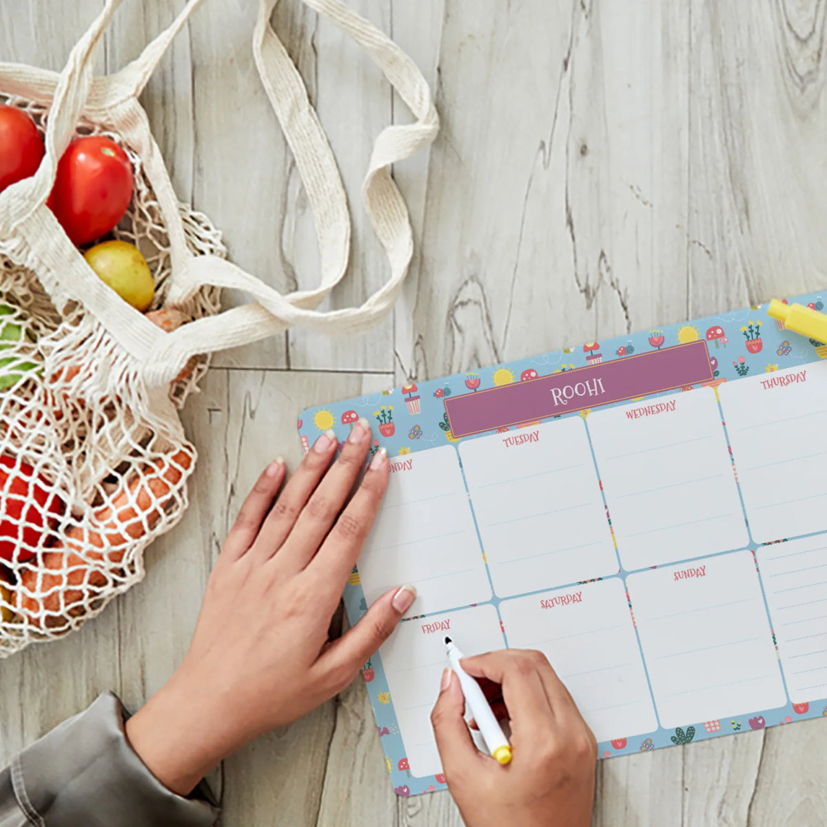 Personalised Enchanted Garden Weekly Planner for Kids - image 3