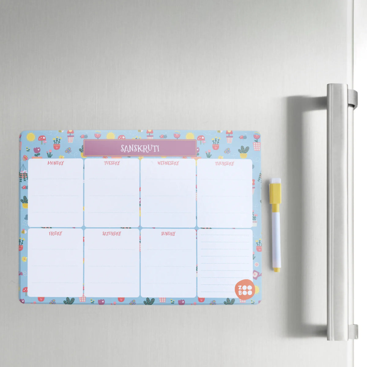 Personalised Enchanted Garden Weekly Planner for Kids - image 4