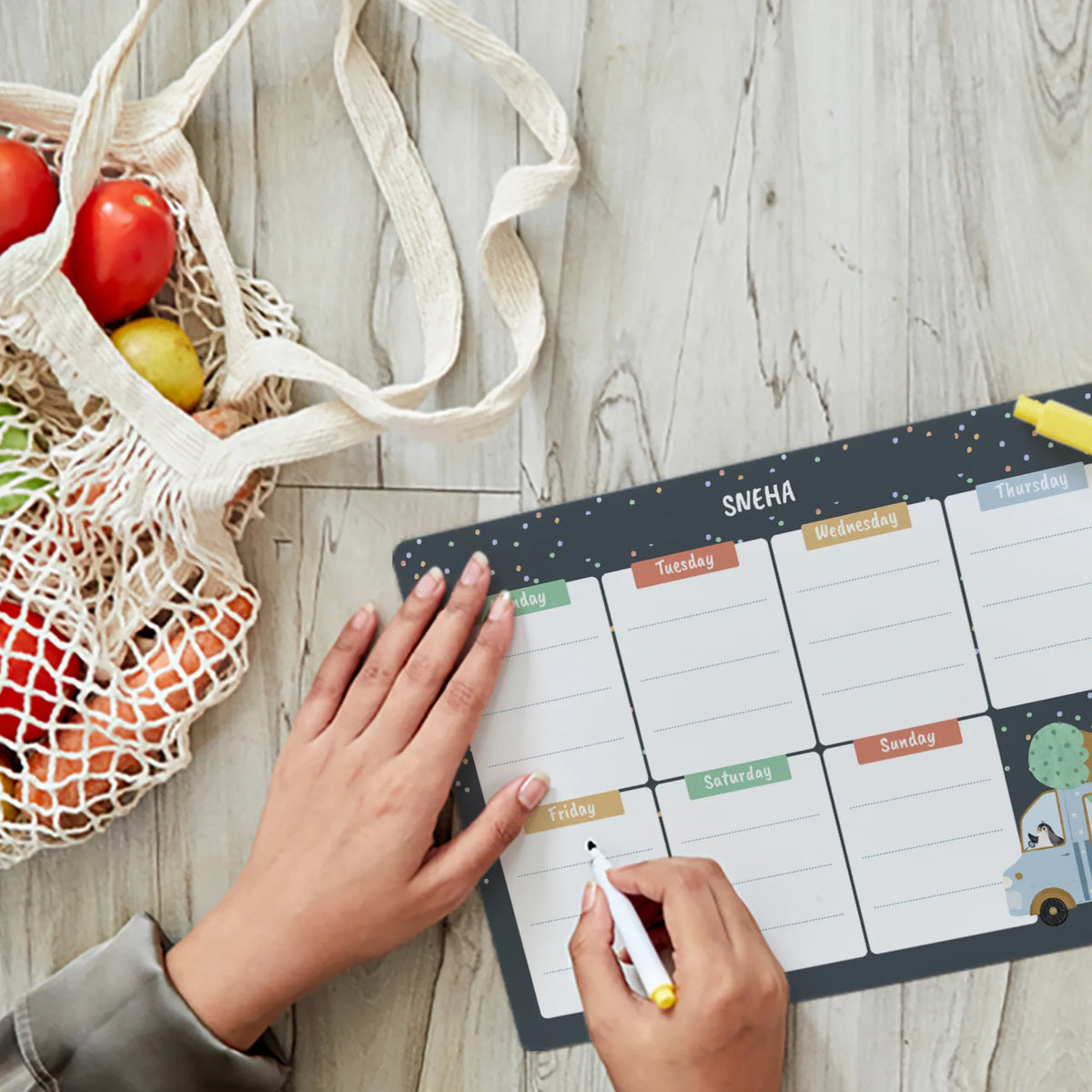 Personalised Ice Cream Fun Weekly Planner for Kids - image 3