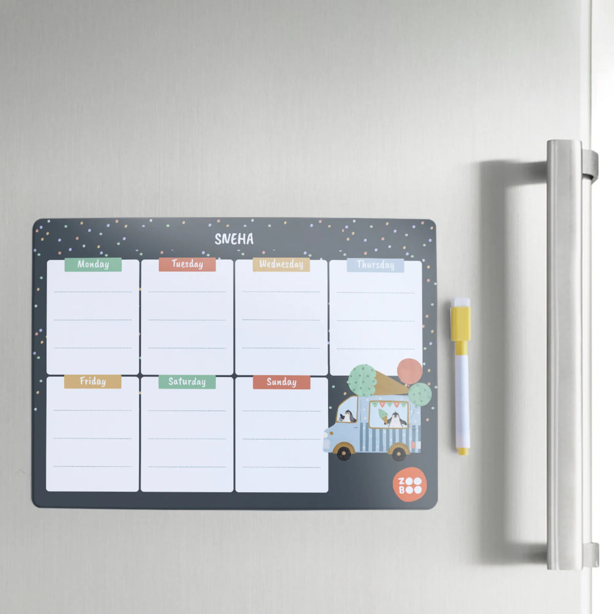 Personalised Ice Cream Fun Weekly Planner for Kids - image 4