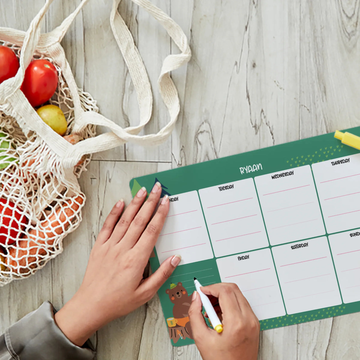 Personalised Into The Wild Weekly Planner for Kids - image 3