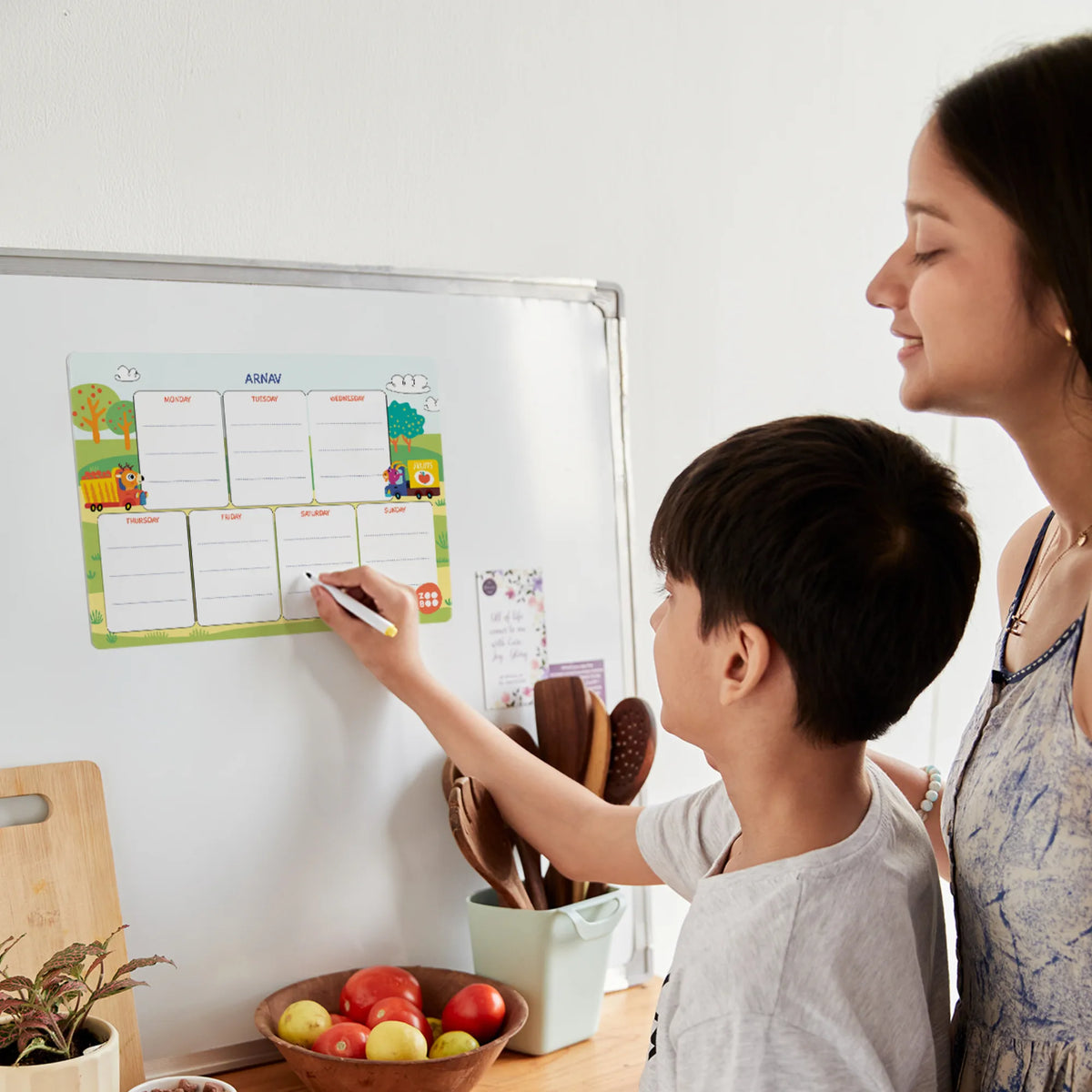 Personalised Let's Travel Weekly Planner for Kids - image 2