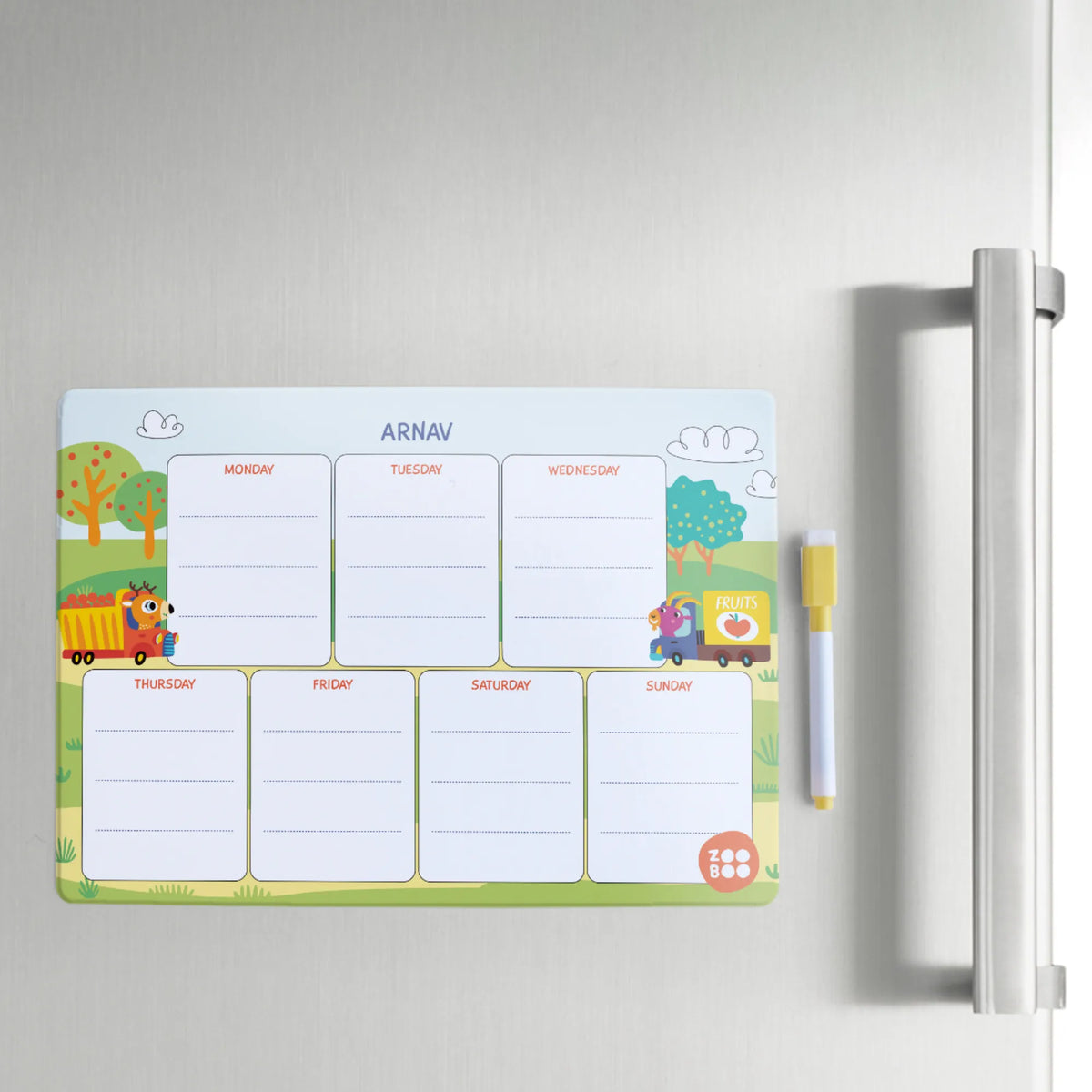Personalised Let's Travel Weekly Planner for Kids - image 4