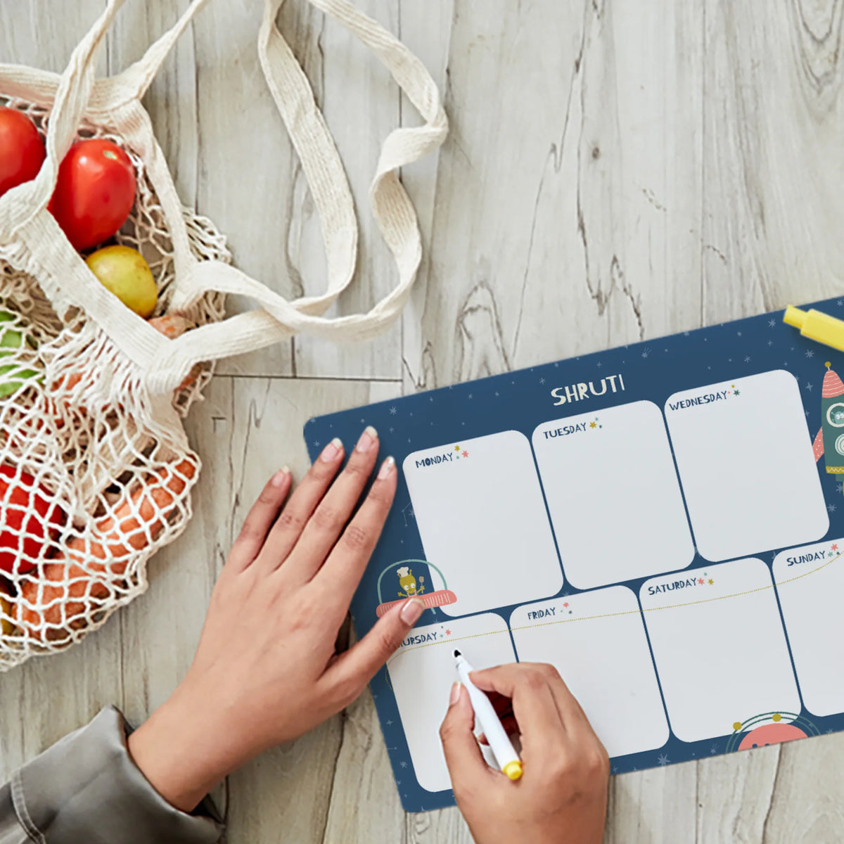 Personalised Space Explorer Weekly Planner for Kids - image 3