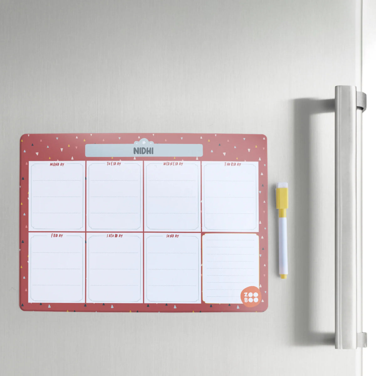 Personalised Triangle Tango Weekly Planner for Kids - image 4