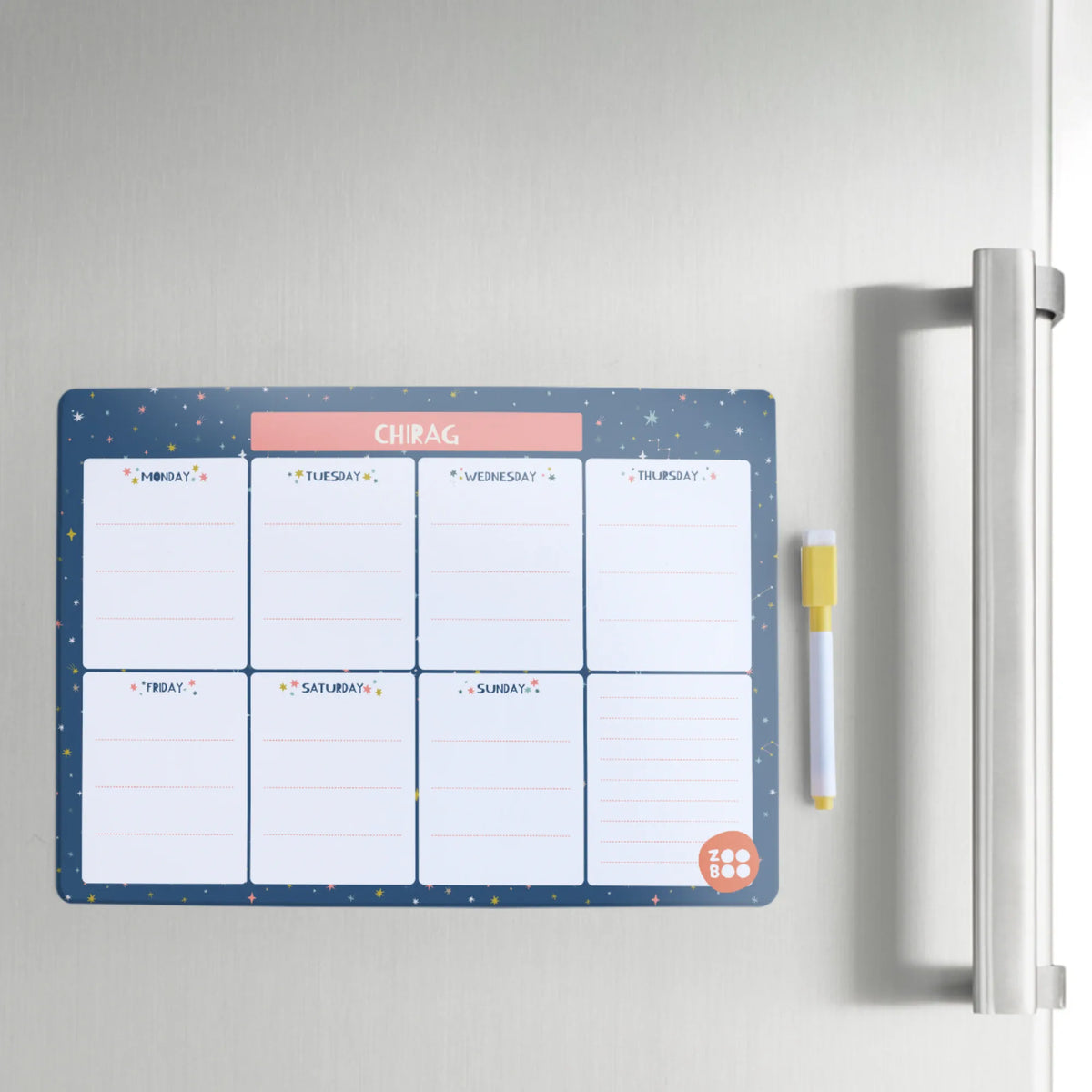 Personalised Twinkling Stars Weekly Planner for Kids - image 4