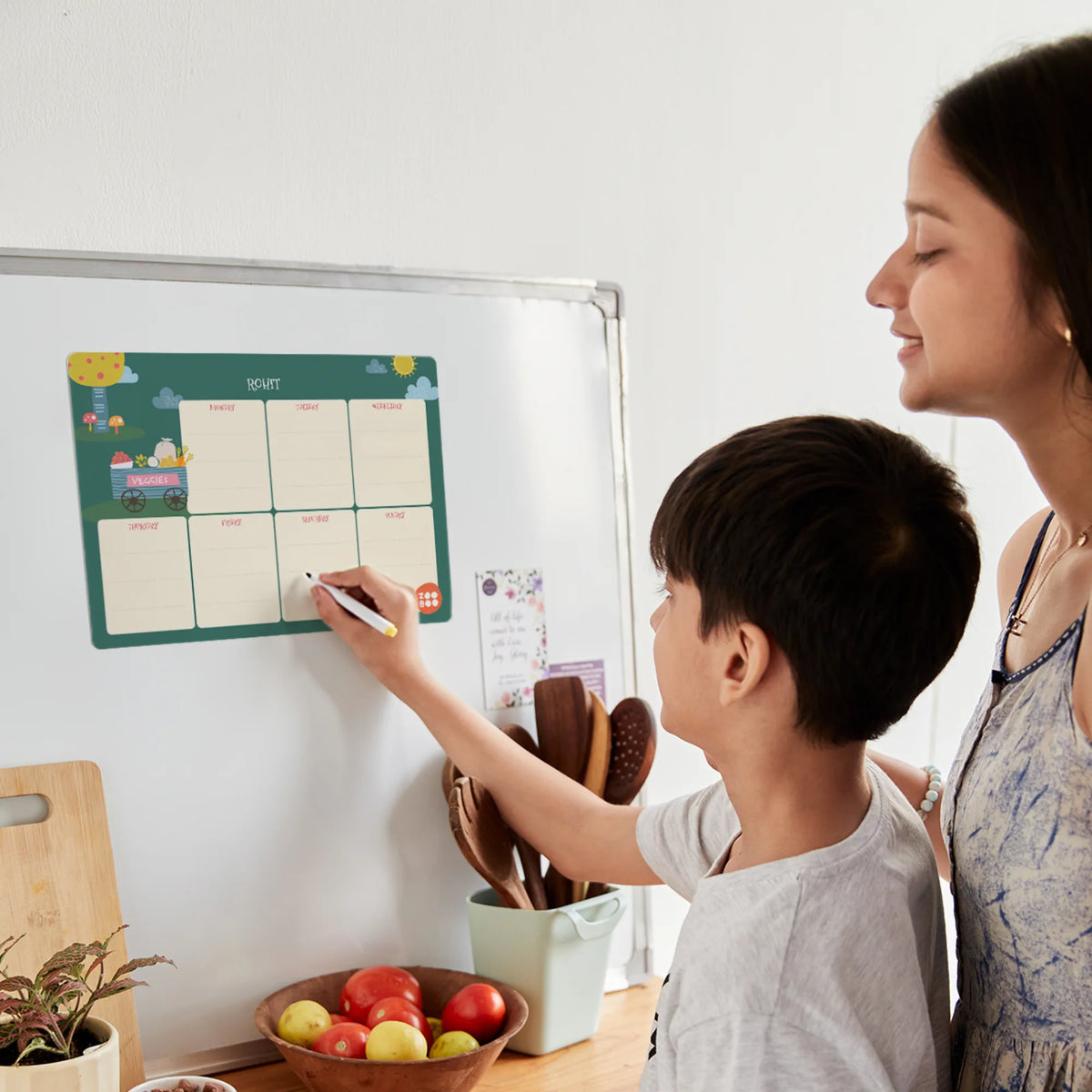 Personalised Veggie Power Weekly Planner for Kids - image 2