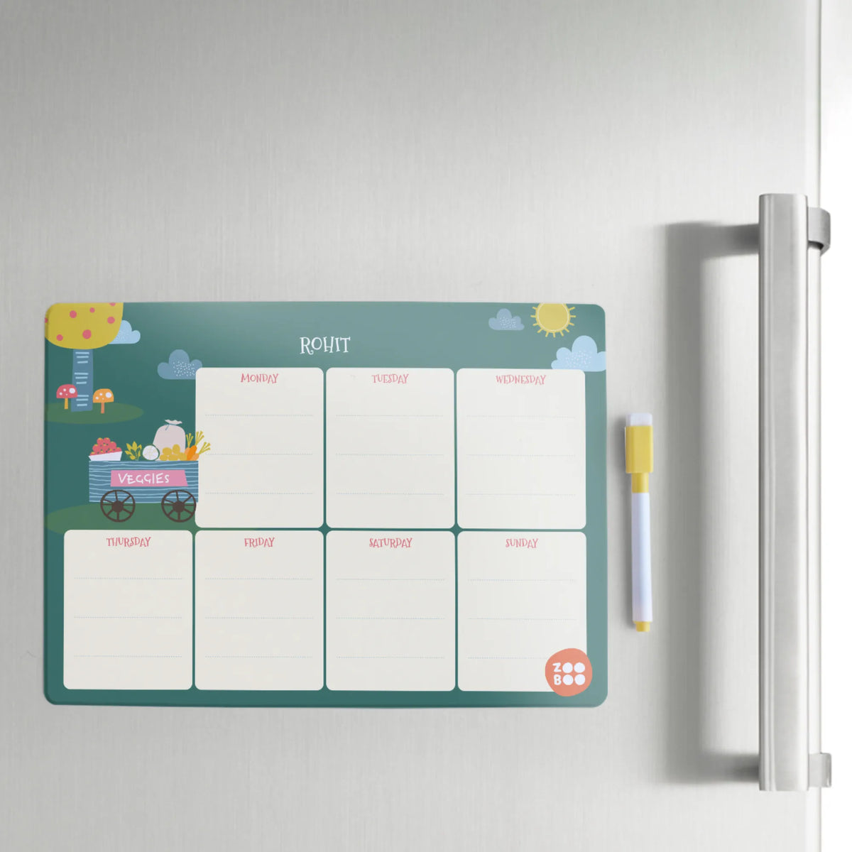 Personalised Veggie Power Weekly Planner for Kids - image 4
