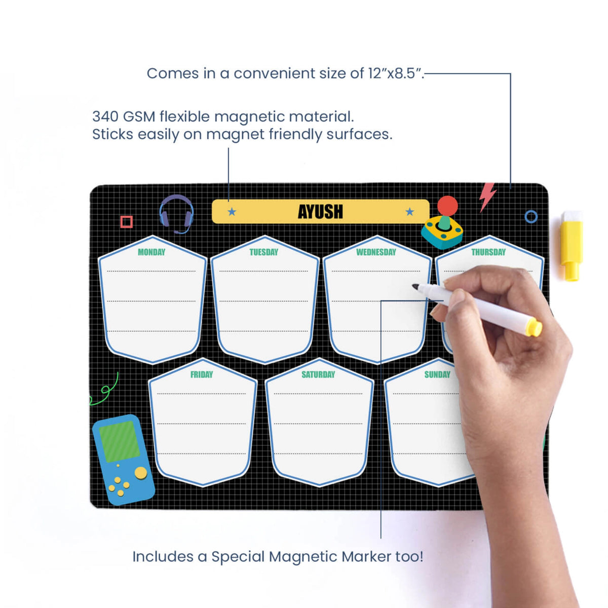 Personalised Video Game Weekly Planner for Kids - image 4