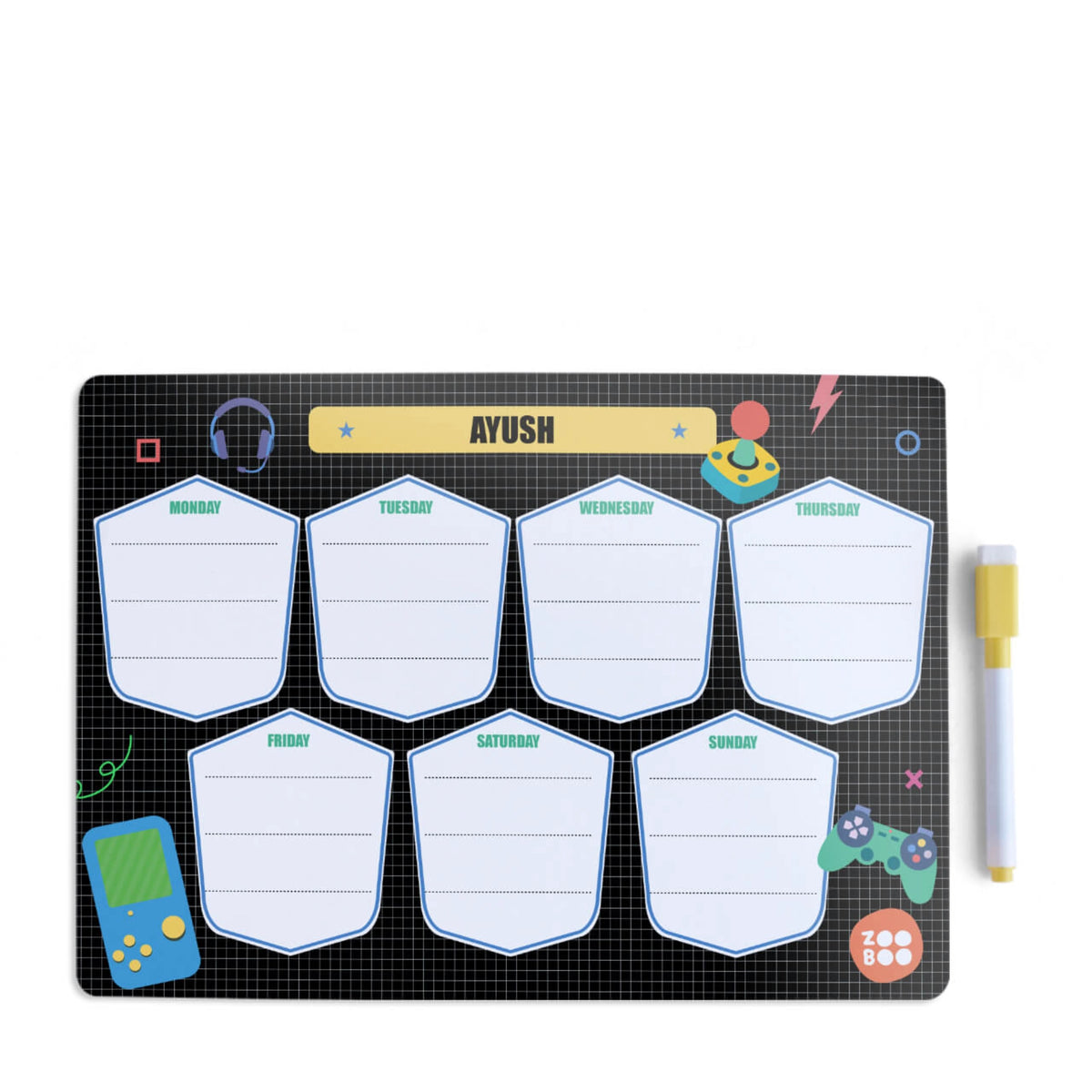 Personalised Video Game Weekly Planner for Kids - image 1