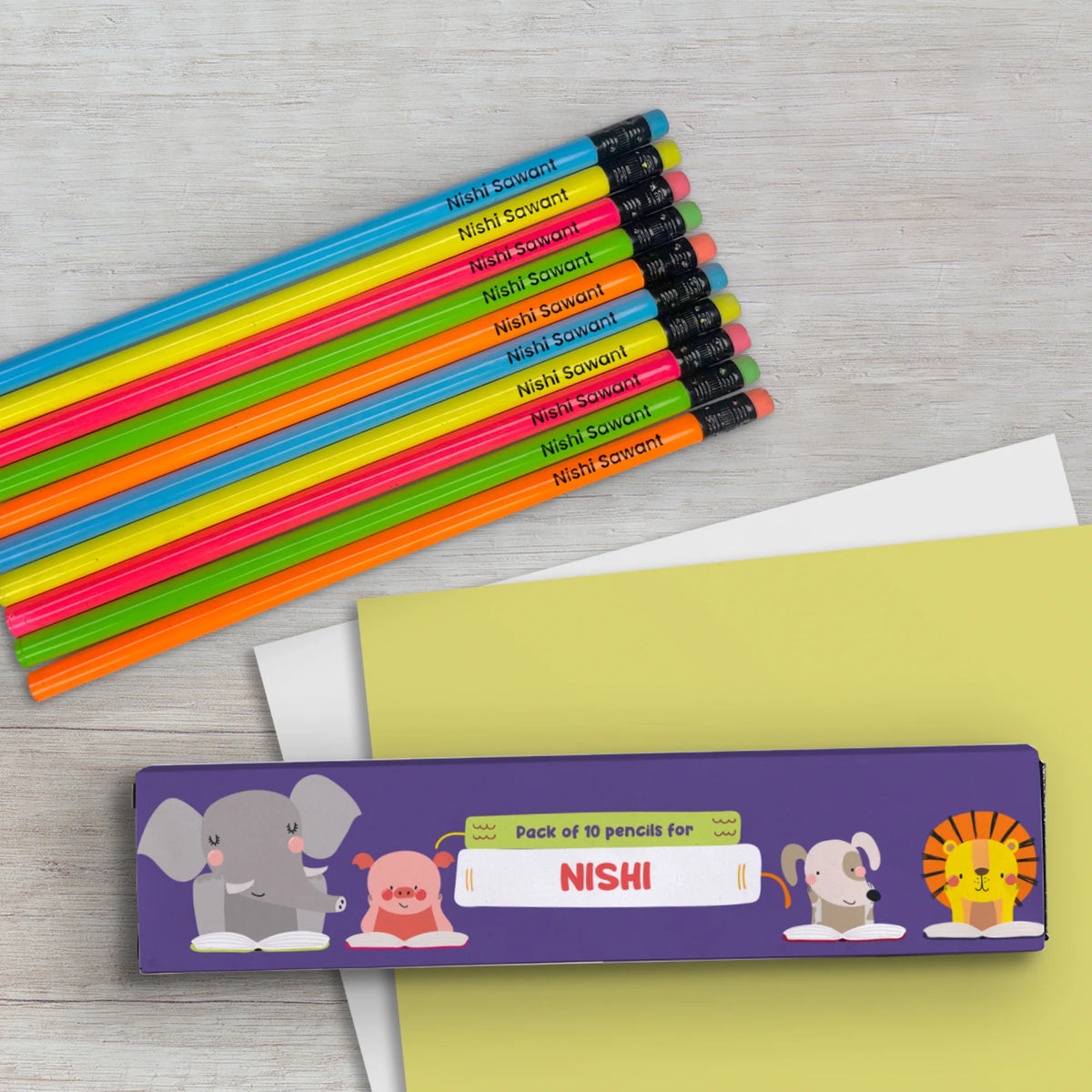 Personalised Animal Library Doms Personalized Pencils with Names - image 4